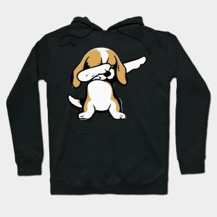 Dabbing Beagle Dab Dog Owner Retro Funny Dog Hoodie